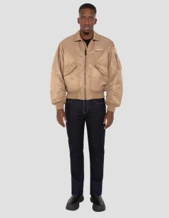 Bomber CWU 90's désert en nylon recyclé, coupe oversize - DÉSERT