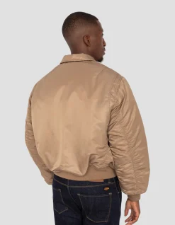 Bomber CWU 90's désert en nylon recyclé, coupe oversize - DÉSERT
