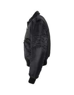 Bomber CWU 90's noir en nylon recyclé, coupe oversize, grande taille - NOIR