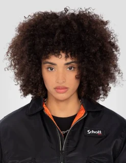 Bomber CWU 90's noir en nylon recyclé, coupe oversize - NOIR