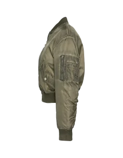Bomber lavé oversize kaki - KAKI