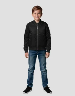 Bomber MA-1 enfant noir - NOIR