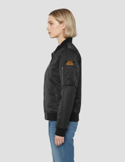 Bomber MA-1 femme noir - NOIR