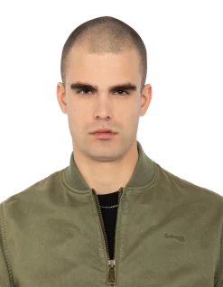 Bomber MA-1 kaki, coton lavé - KAKI