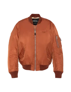 Bomber MA-1 lavé cuivre en nylon recyclé, coupe confort - CUIVRE