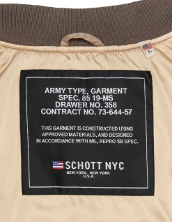 Bomber MA-1 lavé désert en nylon recyclé, coupe confort, grande taille - DÉSERT