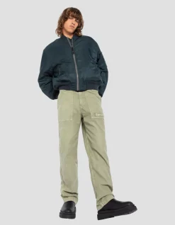 Bomber MA-1 90's bleu marine en nylon recyclé, coupe oversize - MARINE