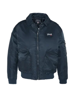 Bomber pilote CWU bleu marine en nylon recyclé, coupe confort - MARINE