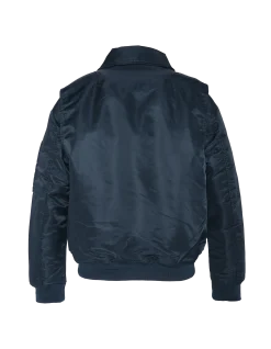 Bomber pilote CWU bleu marine en nylon recyclé, coupe confort, grande taille - MARINE