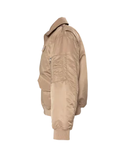 Bomber pilote CWU désert en nylon recyclé, coupe confort - DÉSERT