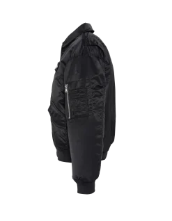 Bomber pilote CWU noir en nylon recyclé, coupe confort - NOIR