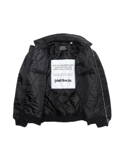 Bomber pilote CWU noir en nylon recyclé, coupe confort - NOIR