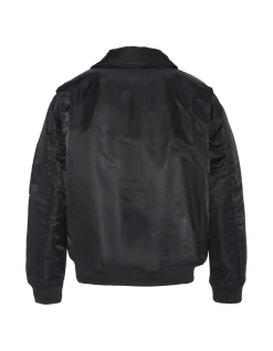 Bomber pilote CWU noir en nylon recyclé, coupe confort - NOIR