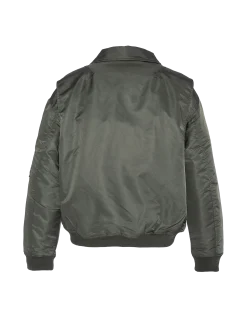 Bomber pilote CWU sage kaki en nylon recyclé, coupe confort - SAGE KAKI