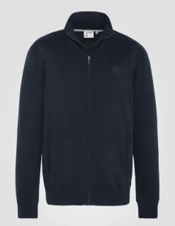 Cardigan zippé bleu marine - MARINE