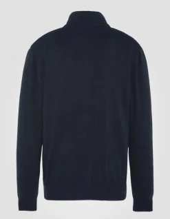 Cardigan zippé bleu marine - MARINE
