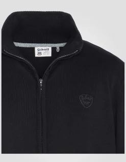 Cardigan zippé noir - NOIR