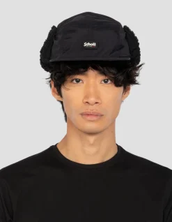 Casquette chapka noire doublée sherpa - NOIR