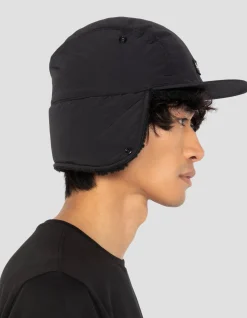 Casquette chapka noire doublée sherpa - NOIR