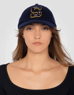 Casquette varsity badgée bleu marine - MARINE