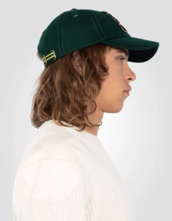 Casquette varsity badgée vert foncé - VERT FONCÉ
