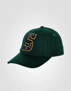 Casquette varsity badgée vert foncé - VERT FONCÉ