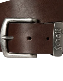 Ceinture marron, cuir de vachette - MARRON