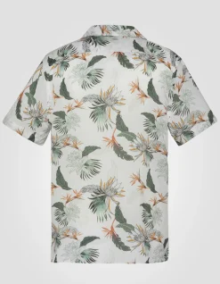 Chemise Hawaïenne blanche - BLANC CASSÉ PARADIS