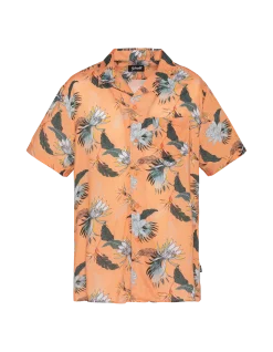 Chemise Hawaïenne orange - ORANGE PARADIS
