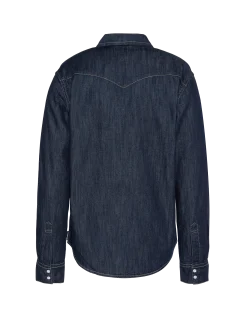 Chemise à manches longues en denim brut - DENIM BRUT