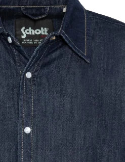 Chemise à manches longues en denim brut - DENIM BRUT