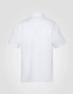 Chemisette blanche en lin - BLANC