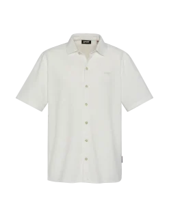 Chemisette en maille blanche effet gaufré - BLANC