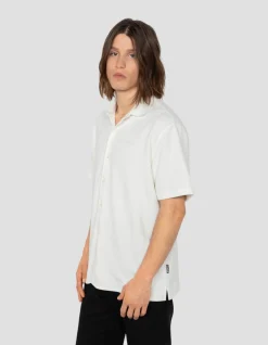 Chemisette en maille blanche effet gaufré - BLANC