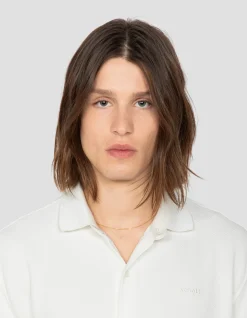 Chemisette en maille blanche effet gaufré - BLANC