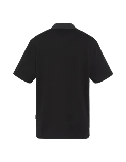 Chemisette en maille noire effet gaufré - NOIR