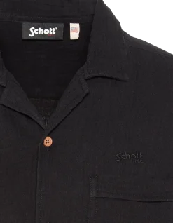 Chemisette noire en gaze de coton - NOIR