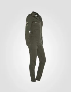 Combinaison légère et badgée kaki - KAKI
