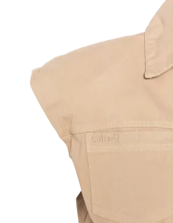Combinaison saharienne beige sans manches - BEIGE