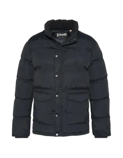 Doudoune bleu marine avec col en fausse fourrure amovible - MARINE