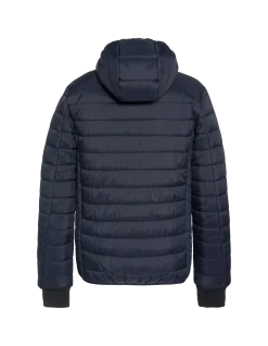 Doudoune bleu marine à capuche doublée fausse fourrure enfant - MARINE