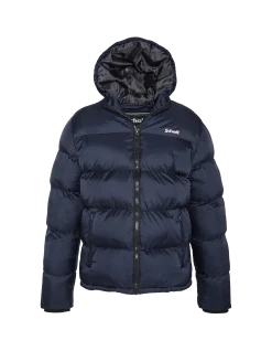 Doudoune bleu marine à capuche enfant - MARINE