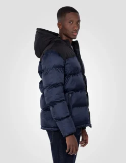 Doudoune à capuche bleu marine unisexe - MARINE
