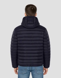 Doudoune à capuche bleu marine ultra légère - MARINE