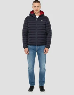 Doudoune à capuche bleu marine ultra légère - MARINE