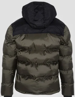 Doudoune à capuche kaki unisexe - KAKI