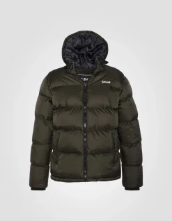 Doudoune kaki à capuche - KAKI