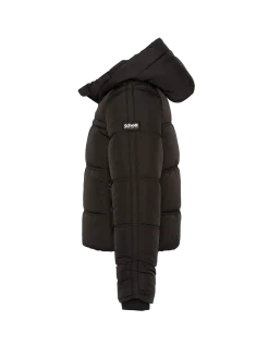 Doudoune noire à capuche doublée sherpa enfant - NOIR