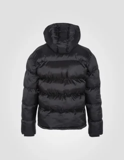 Doudoune noire à capuche - NOIR