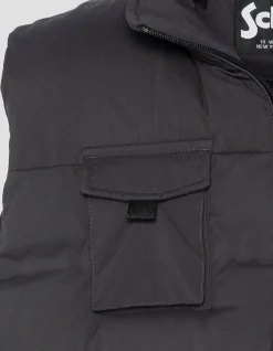 Doudoune utility anthracite sans manche - ANTHRACITE